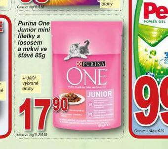 Lidl Purina one junior mini filetky nabídka