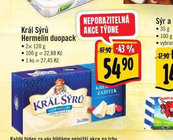 Jip Král sýrů duopack nabídka