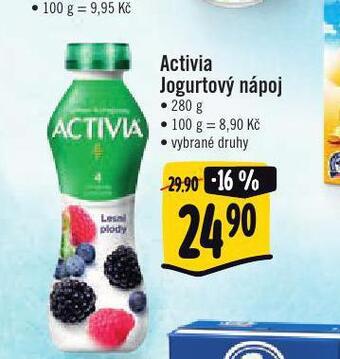Jip Activia jogurtový nápoj nabídka