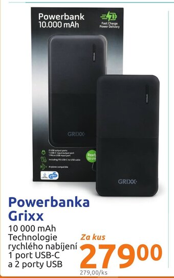 Action Powerbanka Grixx nabídka