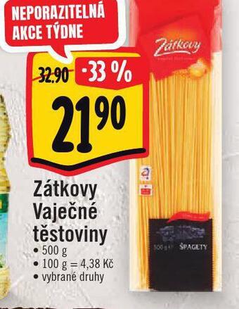 Jip Zátkovy vaječné těstoviny nabídka