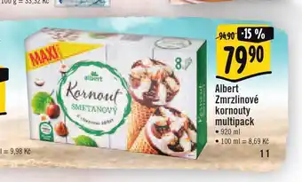 Jip Albert zmrzlinové kornouty multipack nabídka