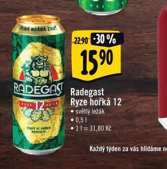 Jip Pivo radegast ryze hořká 12 nabídka