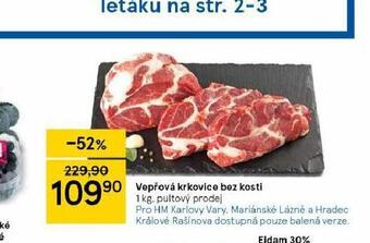 Tesco Vepřová krkovice bez kosti nabídka