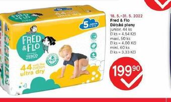 Tesco Fred & flo dětské pleny nabídka