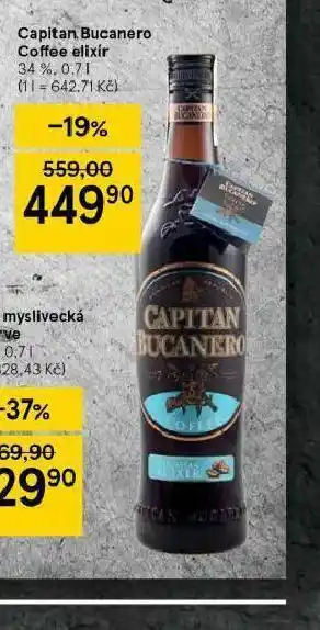 Tesco Capitan bucanero coffee elixír nabídka