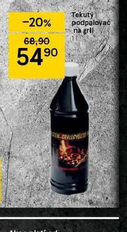 Tesco Tekutý podpalovač na gril nabídka