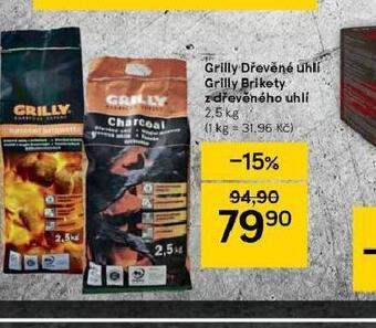Tesco Brikety z dřevěného uhlí nabídka