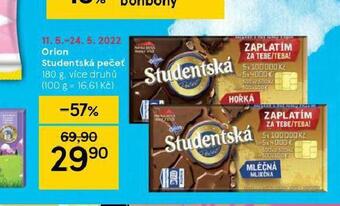 Tesco Orion studentská pečeť nabídka