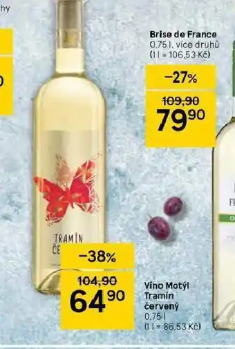 Tesco Víno motýl de france nabídka