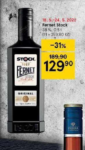 Tesco Fernet stock nabídka