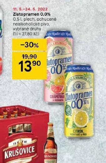 Tesco Zlatopramen 0,0% nabídka