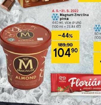 Tesco Magnum zmrzlina pinta nabídka