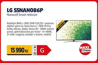 Datart Nanocell Smart televize LG 55NAN086P nabídka