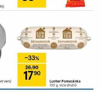 Tesco Lunter pomazánka nabídka