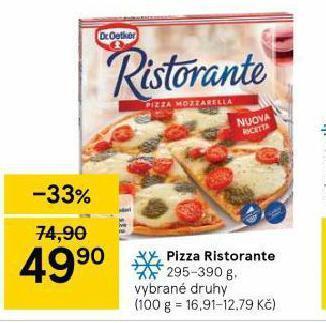 Tesco Pizza ristorante nabídka