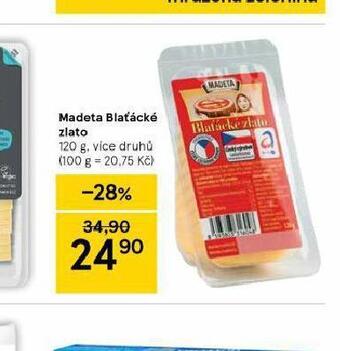 Tesco Madeta blaťácké zlato nabídka