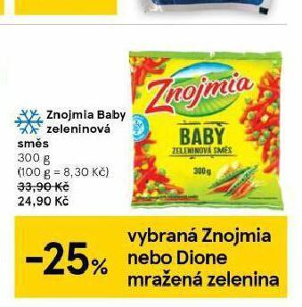 Tesco Znojmia baby zeleninová směs nabídka