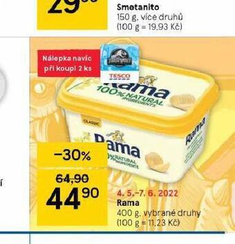 Tesco Rama 400 g nabídka