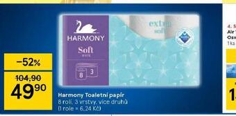 Tesco Harmony toaletní papír nabídka