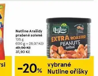 Tesco Nutline arašídy pražené solené nabídka