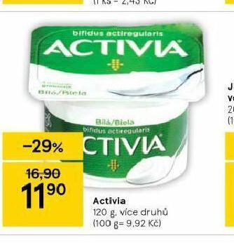 Tesco Activia nabídka