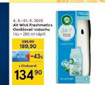 Tesco Air wick freshmatics osvěžovač vzduchu nabídka
