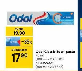 Tesco Odol classic zubní pasta nabídka