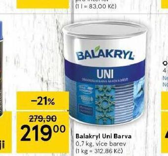 Tesco Balakryl uni barva nabídka
