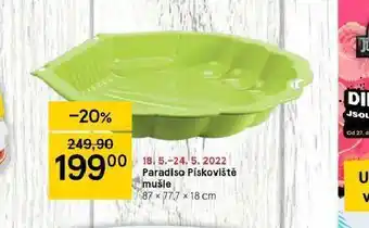 Tesco Ůparadiso pískoviště mušle nabídka