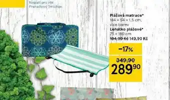 Plážová matrace