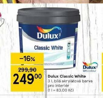 Tesco Dulux classic white nabídka