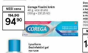 Tesco Corega fixační krém nabídka