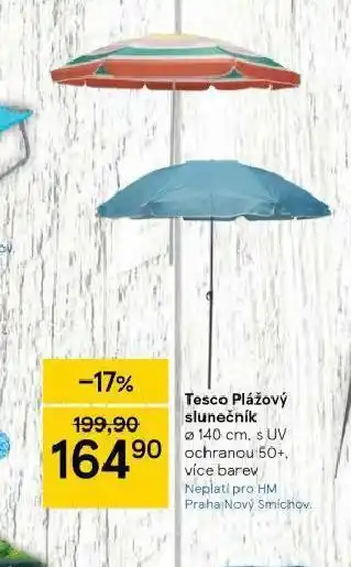 Tesco Plážová slunečník nabídka