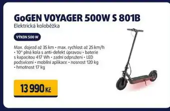 Datart Elektrická koloběžka GoGEN VOYAGER 500W S 801B nabídka