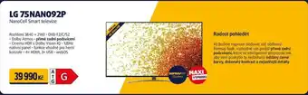 Datart NanoCell Smart televize LG 75NAN092P nabídka