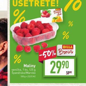 Billa Maliny nabídka