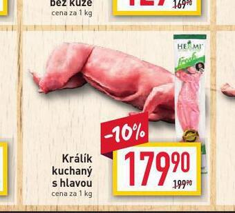 Billa Králík kuchaný s hlavou nabídka