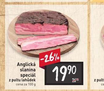 Billa Anglická slanina speciál nabídka