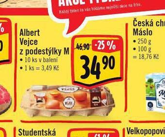 Albert vejce z podestýlky m 10 ks