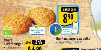 Albert Bio hamburgerová bulka nabídka