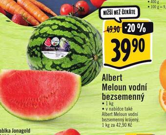 Albert Meloun vodní bezsemenný nabídka