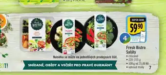 Albert Fresh bistro saláty nabídka
