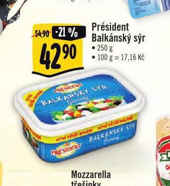 Albert Président balkánský sýr nabídka