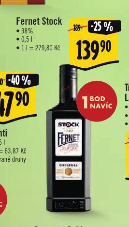 Albert Fernet stock nabídka