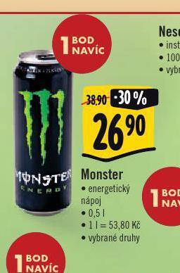 Albert Monster energy drink nabídka