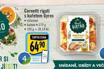 Albert Cornetti rigati skuřetem gyros nabídka