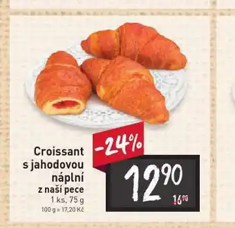 Billa Croissant s jahodovou náplní nabídka