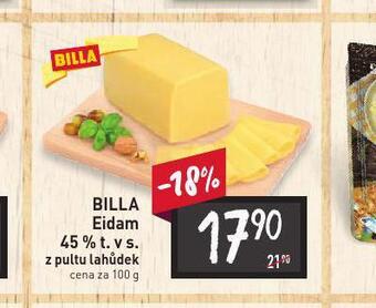 Billa Billa eidam 45% nabídka