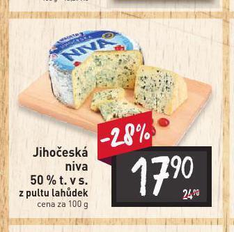 Billa Jihočeská niva 50% nabídka